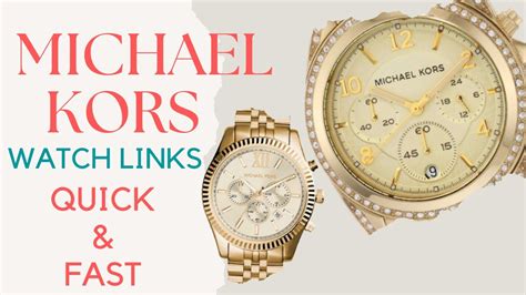 michael kors remove links